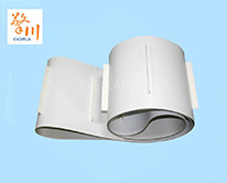 pu<a href='http://m.dsjvvrk.cn/shusongdai/shipin/' target='_blank'><u>食品輸送帶</u></a> 加無底座擋塊傳送帶