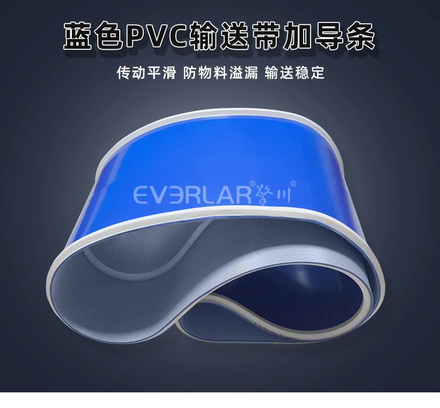 藍(lán)色PVC<a href='http://m.dsjvvrk.cn/shusongdai/' target='_blank'><u>輸送帶</u></a>加導(dǎo)條<a href='http://m.dsjvvrk.cn/shusongdai/' target='_blank'><u>輸送帶</u></a>詳情01